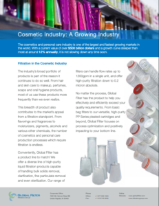 Cosmetic Filtration