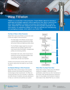 Wine Filtration