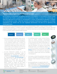 picture of Global Filter bottled water brochure