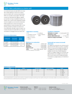 Fiche technique module lenticulaire charbon actif GSDC