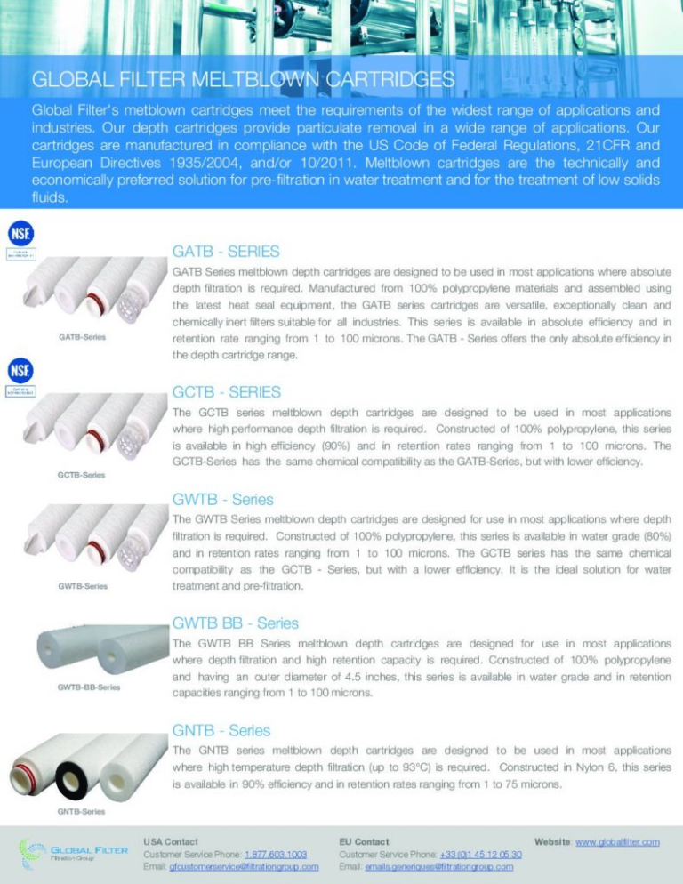 Product Literature - Global Filter