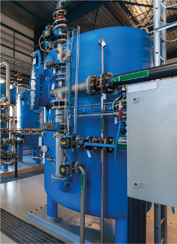 Réservoir d'eau ultra pure, processus de filtration - Global Filter Filtration Group SAS