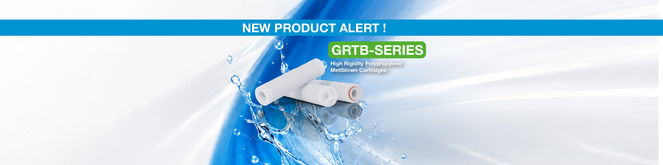 Introducing the new GRTB High Rigidity Polypropylene Meltblown Filter Cartridge. More robust, higher performing, and longer-lasting than traditional meltblown filters.